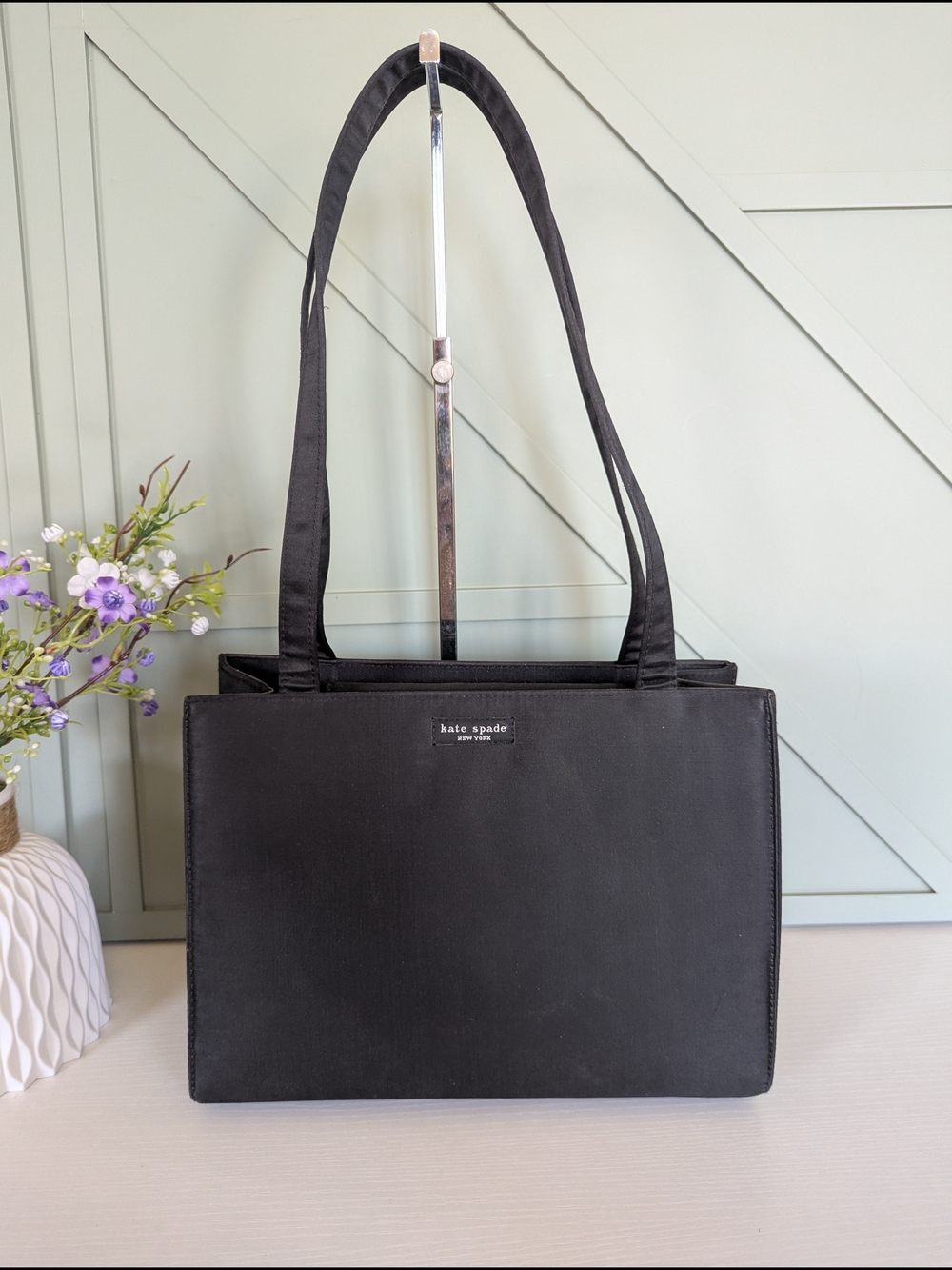 Vintage 1990s Kate Spade NY "Sam" box tote shoulder bag,